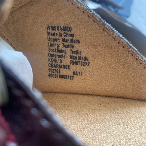 Croft & Barrow marron clogs, Size 8 1/2, NWT - Picture 7 of 9